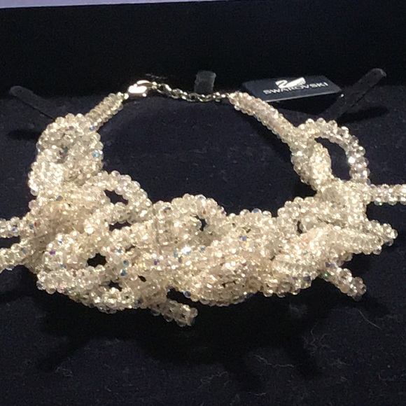 Rare Authentic Swarovski Aurora Champagne Collar Large. - Picture 8 of 15